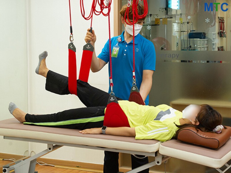 Patient Getting Physiotherapy in Korea