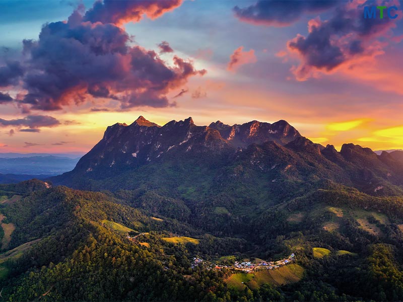 Sunset view in Thailand