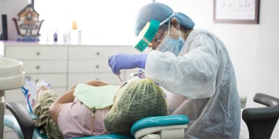 Winning Smile Dental Clinic, Makati, Philippines dental procedure being carried out