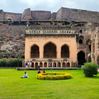 Cliff view from Golconda Fort in Hyderabad