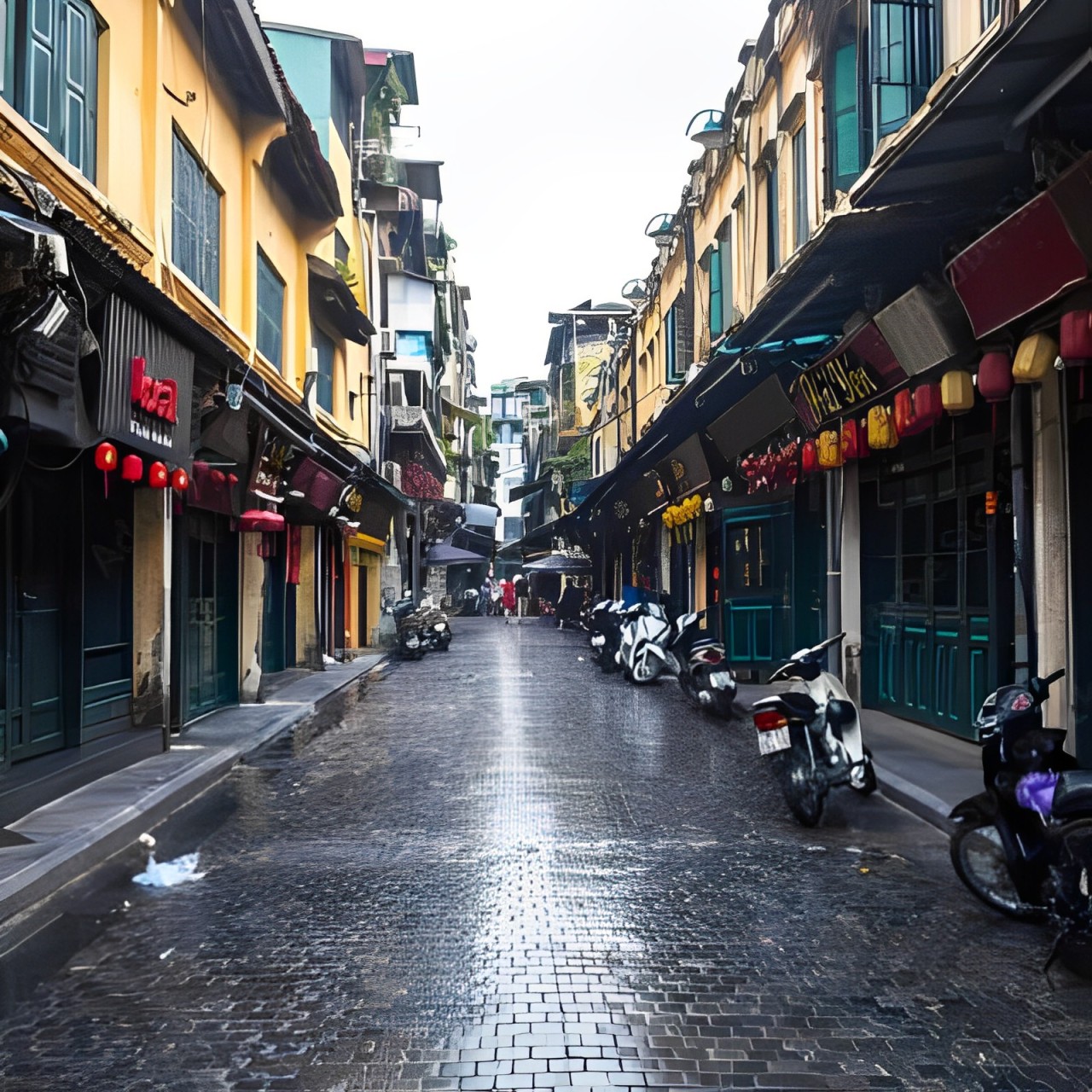 Old Quarter Street in Hanoi