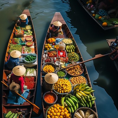 boats with food