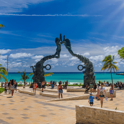 Fundadores Park Beach at Playa del Carmen