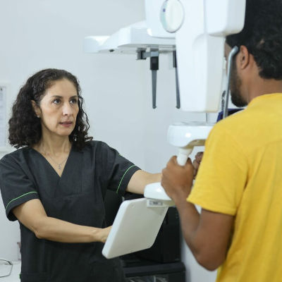 CBCT scan at the clinic