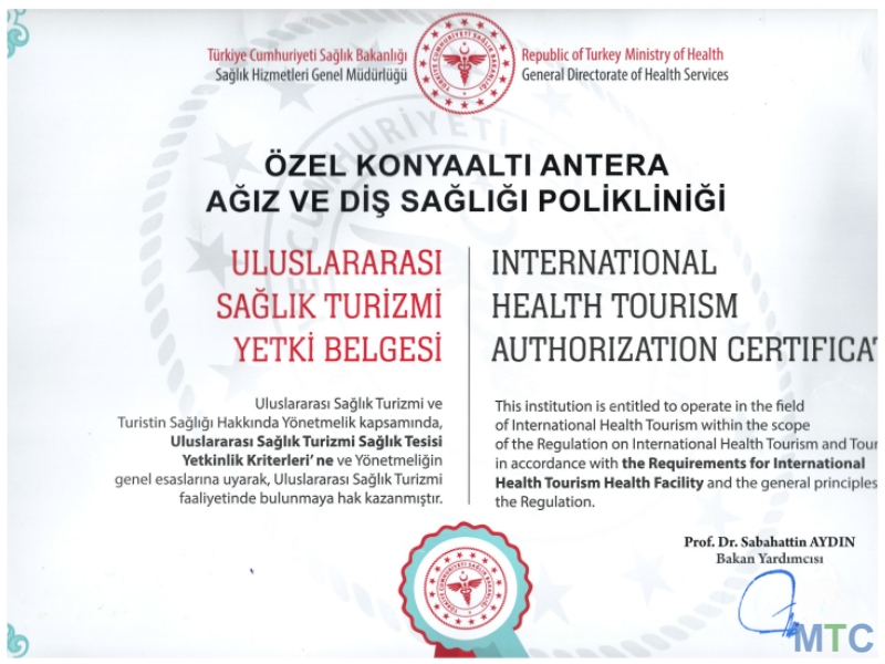 Certified by International Health Tourism