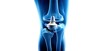 Illustration of a knee implant