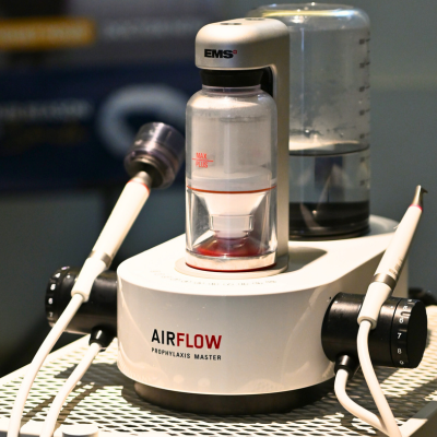 airflow teeth cleaning machine at kheng dental clinic, kuala lumpur