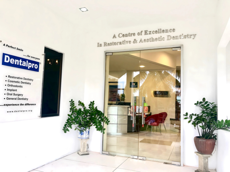 Check-in Area of Dental pro clinic, Malaysia