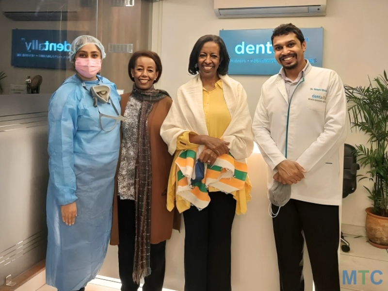 Dr. Shashi with Patients from Ethiopia