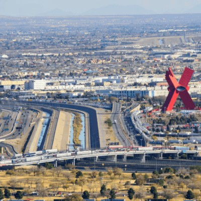 Ariel view of Ciudad Juarez