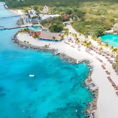 Ariel view of Cozumel
