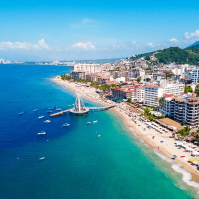 Beach view of Puerto Vallarta