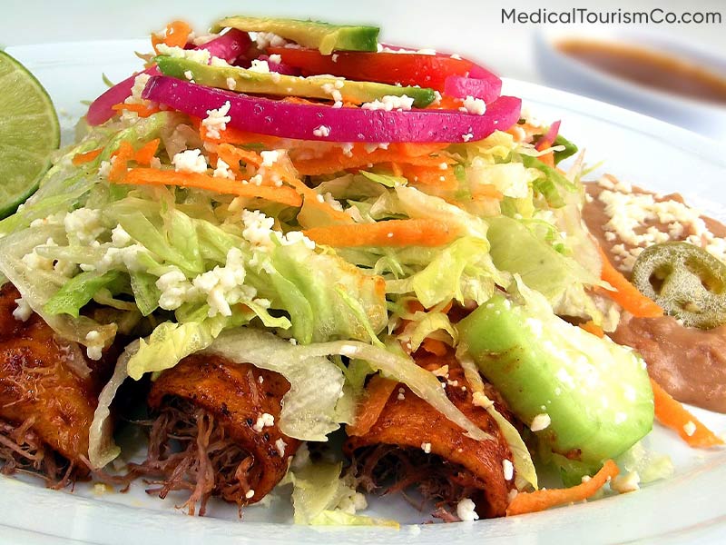 Food: Enchiladas | Dental Tourism in Cabo