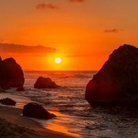 Sunrise at a beach